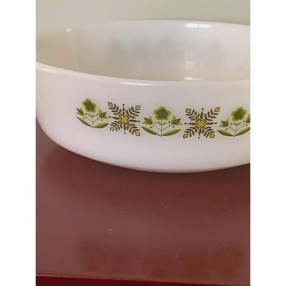 Green meadow number 437 glass big fire king casserole dish​ - Picture 5 of 6